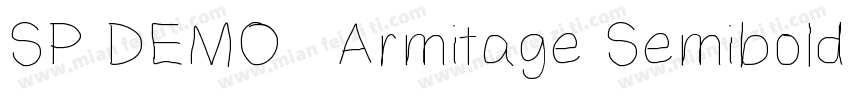 SP DEMO   Armitage Semibold Regular字体转换